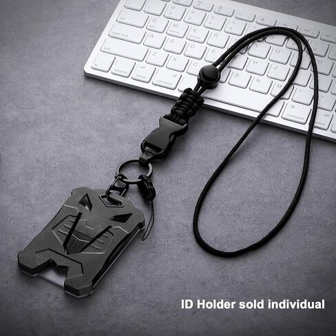 SAVORI Badge Holder with Heavy Duty Breakaway Lanyard, Durable ID Card Holder with Quick Release Metal Clip & Key Ring (Card Holder with Lanyard) in Saudi Arabia