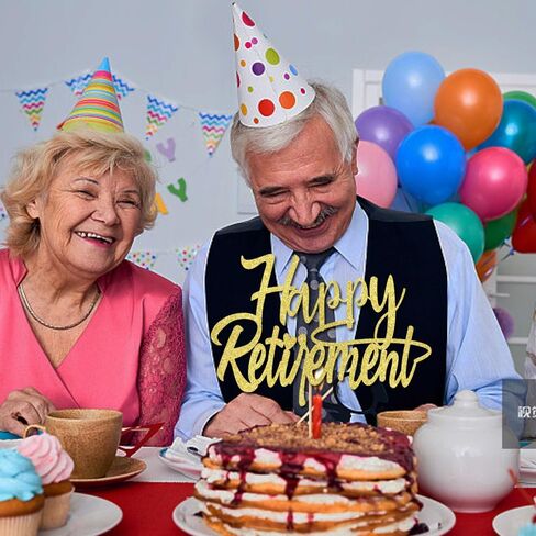Happy Retirement Cake Topper,Glitter The Legend Has Retired Cake Decorations,for Men or Women Officially Retired Decor,Corporation Farewell Party Retirement Party Supplies (Gold) in Saudi Arabia