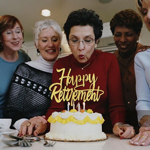 Happy Retirement Cake Topper,Glitter The Legend Has Retired Cake Decorations,for Men or Women Officially Retired Decor,Corporation Farewell Party Retirement Party Supplies (Gold) in Saudi Arabia