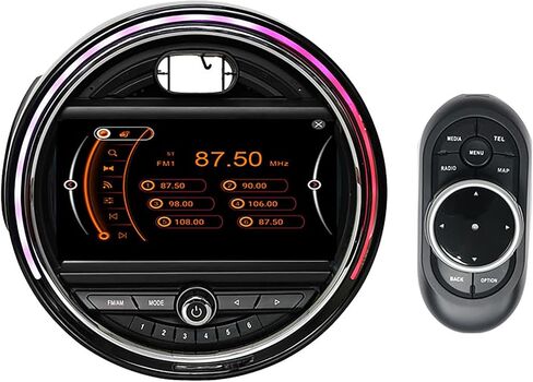 ستيريو راديو Android 13 لسيارة Mini Coupe Countryman Clubman وHatch، Qualcomm 668SOS، دعم CarPlay اللاسلكي، 4G، التحكم في المقبض (9 بوصات فتحات متوازية للقرص المضغوط الأسود) in Kuwait