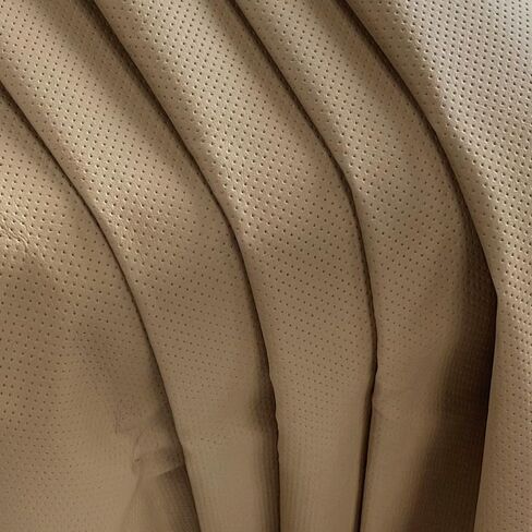 HYANG 1 Yard 54" x 36" Faux Leather Fabric 0.9 mm Thick PU Faux Leather Fabric by The Yard for Making Sofa Bags Chairs Car Seats DIY Crafts Upholstery ，Super Soft Solid Color Fabric Khaki in Saudi Arabia