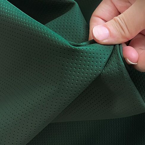 HYANG 1 Yard 54" x 36" Faux Leather Fabric 0.9 mm Thick PU Faux Leather Fabric by The Yard for Making Sofa Bags Chairs Car Seats DIY Crafts Upholstery ，Super Soft Solid Color Fabric Khaki in Saudi Arabia