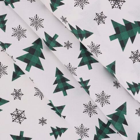 قماش موك للأقمشة الريفية لعيد الميلاد [45 بوصة. واسع] - مادة قطنية 100% لخياطة اللحف ولمسات ديكور المنزل | الفنون والحرف والخياطة، قطع متعددة من The Yard in Kuwait