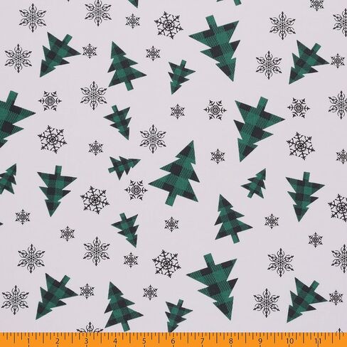 قماش موك للأقمشة الريفية لعيد الميلاد [45 بوصة. واسع] - مادة قطنية 100% لخياطة اللحف ولمسات ديكور المنزل | الفنون والحرف والخياطة، قطع متعددة من The Yard in Kuwait