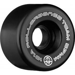RollerBones Logo Wheel 8pk 101a (Black, 57mm)