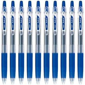 Pilot Juice 07 Retractable Gel Ink Pen (LJU-10F), Fine Point, 0.7mm, Blue Ink, Set of 10