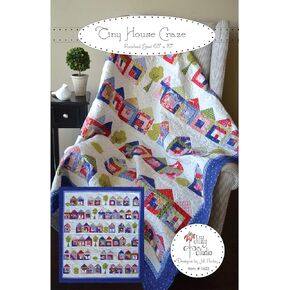 Tiny House Craze Quilt Pattern by Jillilt Studio 63" x 70" JILL1623