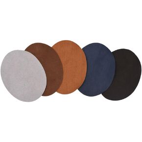 Elbow Knee Patches, 1Pack Patches Clothing Accessories Oval Shape PU Leather Patch Repair Sewing Elbow Knee for clothing trousers bags DIY
