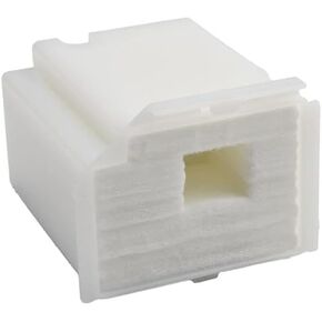 PRINTERWORK612 استبدال وسادة الحبر المهدورة لطابعات EPSON Ecotank ET-4700 ET-4800 وما إلى ذلك، صندوق صيانة مع إسفنجة ماصة إضافية جديدة مختومة، صغيرة