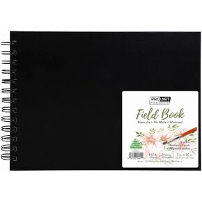 Pro Art Prem Watercolor Field Book 7"x10", 24 sheets, 140#, Watercolor Paper, Watercolor Sketchbook, Water Color Paper, Watercolor Paper Pad, Watercolor Journal, Watercolor Book, Paint Paper, Painting