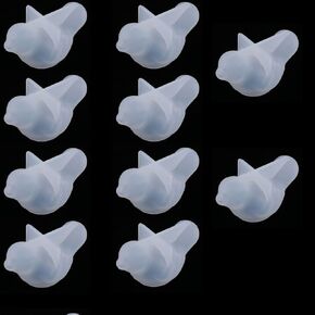 HomeSoGood 10 Pcs 3D Bird Silicone Resin Moulds, Epoxy Casting Mould for DIY Craft, Transparent Bird DIY Jewelry Making Mould(A)