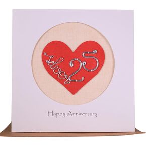 1st First Year Wedding Anniversary Card For Her Him, Handmade Anniversary Card for Wife, Husband, Couple((1st)