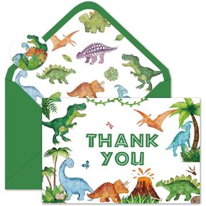 Whaline 24Pcs Under the Sea Thank You Cards Watercolor Marine Animals Theme Greeting Cards with Envelope Stickers Cartoon Blank Note Cards for Birthday Wedding Baby Shower, 4 x 6 Inch