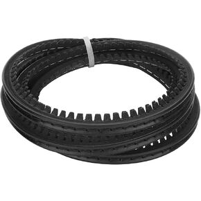 BENECREAT 2m/6.56 Ft Leather Shoe Welt Cord, Black Leather Welt Tooling, Leather Shoes Wave Edge Strip Cord for Shoe Making Repair Replacement