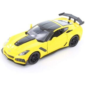 2019 Chevy Corvette ZR1 Hardtop, Yellow 79356YL - 1/24 Scale Diecast Model Toy Car