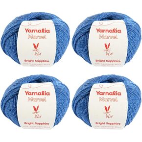 Marvel Wool Acrylic Yarn - Sport Weight | Ultra-Soft | Composed of Fine Superwash Merino Wool (4-Pack, 50g/164yd Each) (Pale Violet)