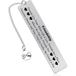 Friend Gifts Gift for Friend Women Men Bookmark Friendship Gifts for Women BFF Best Friends Birthday Gifts Graduation Gifts for Female Book Lover Gift Christmas Thanksgiving Gifts for Teen Girls Boys