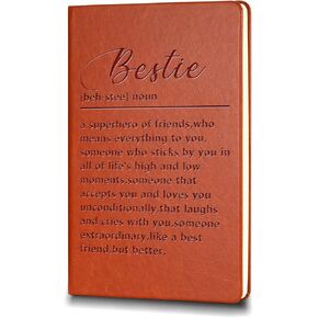 Sister Gifts Leather Notebook From Sister Women Friends Sister to Sister Journal Notebook Birthday Christmas Gifts for Sisters Soul Sister (bestie)