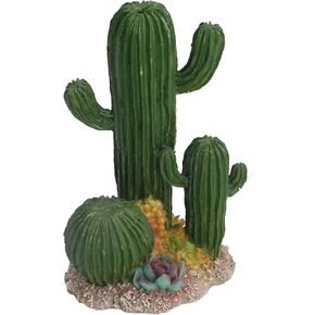 Succulents Cactus Plant Fish Decoration Cactus Plastic Plant Aquarium Ornament Reptile Plants Cactus for Fish and Reptile