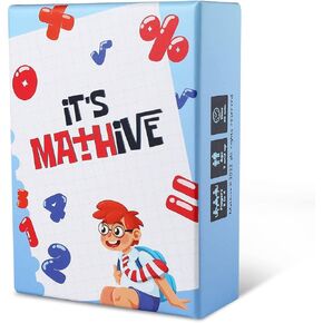 It's Mathive Card Game for Kids – Interactive Math Game Learning Games for Teens, Adults – Easy Gameplay Fast Paced Smart Games for Classroom, Home – Fun and Educational Games