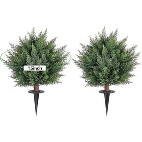 Outdoor Artificial Boxwood Ball Topiaries Trees.35Inches(90cm) High Artificial Tree Suitable for Home Office Outdoor and Interior Decoration