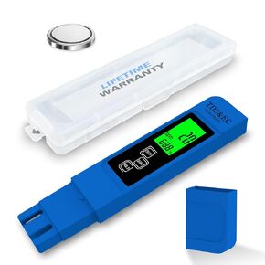 Most Accurate So Far 4-in-1 Instant Read TDS Meter - Measures TDS, EC, & Temperature (°C/°F) - Digital Water Testing Kit for Tap, Well, Pool, Hydroponics, Aquarium, RO/DI System - White