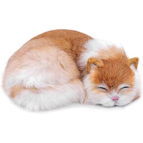 Tiny Heart Simulation British Short cat Plush Toys, 11.02inch Cute British Short cat Stuffed Animal Plush Toys for Kids Boys and Girls Kawaii Birthday Gifts, Room Decoration