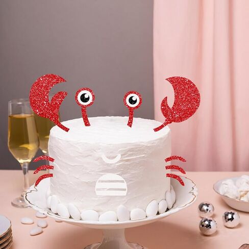 Monster Face Cake Topper, Black, 6 Pieces, Cake Topper Decoration, Baby Shower, Birthday, Children's Day in Saudi Arabia