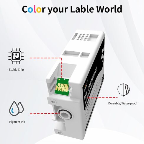 MS.R Remanufactured Ink Cartridge Replacement for Epson SJIC35P T44B2 T44B3 T44B4 T44B5 to use with CW-C6000Au C6000Pu C6500Au C6500Pu Printer(4 Pack) in Kuwait
