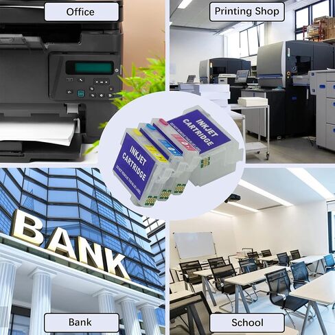 خراطيش حبر بديلة قابلة لإعادة الملء من Gooyule، خراطيش حبر التسامي المتوافقة مع WF-7720 WF-7710 WF-7620 WF-7610 WF-7210 WF-7110 WF-3620 WF-3640، مجموعة خراطيش حبر فارغة قابلة لإعادة الاستخدام مكونة من 4 قطع in Kuwait