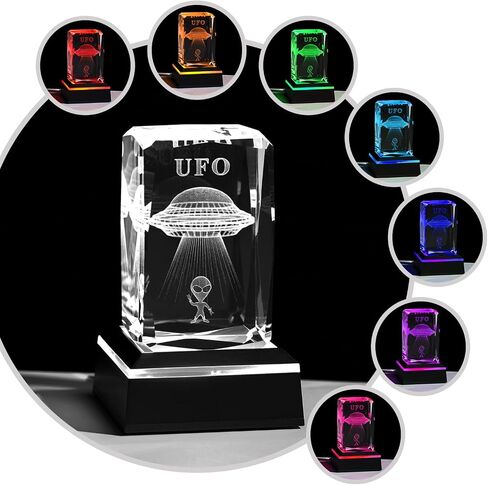 LED Night Light,K9 Crystal Cube with Changeable 7-Color Changing Lamp,Nice Birthday Gifts,Decent Ornament in Home and Office in Kuwait