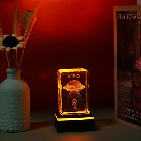 LED Night Light,K9 Crystal Cube with Changeable 7-Color Changing Lamp,Nice Birthday Gifts,Decent Ornament in Home and Office in Kuwait