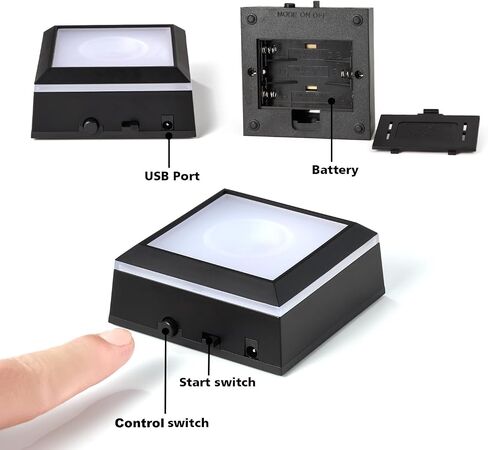 LED Night Light,K9 Crystal Cube with Changeable 7-Color Changing Lamp,Nice Birthday Gifts,Decent Ornament in Home and Office in Kuwait