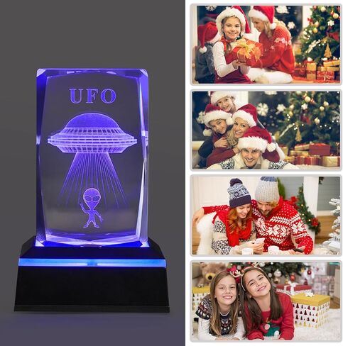 LED Night Light,K9 Crystal Cube with Changeable 7-Color Changing Lamp,Nice Birthday Gifts,Decent Ornament in Home and Office in Kuwait