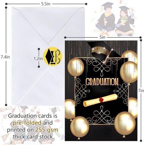 64 All Occasion Cards Assortment Box with Envelopes and Stickers, 4×6 Inch Assorted Greeting Cards with Blank Inside - Birthday, Holiday, Love, Anniversary, Thinking of You, Thank You Cards in Kuwait