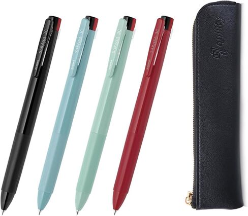 ZEBRA SARASA Clip 3C 0.4mm Multicolor Pen 4 Color Set, qullity original Black slim pen case in Kuwait