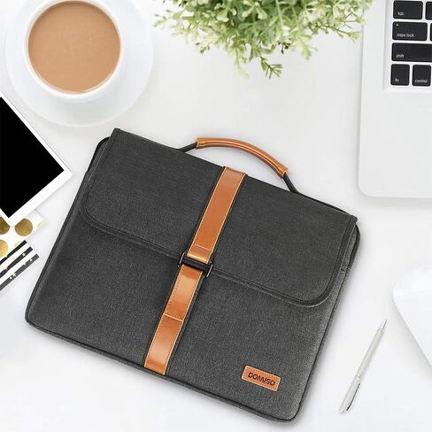 DOMISO Laptop Sleeve Case Handbag Compatible with 17-17.3 inch Dell XPS/HP Pavilion / 17.3" Gaming Pavilion 17 / Ideapad/Acer/HP Omen,Navy-blue in Saudi Arabia