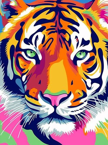 VAIIEYO 5D Diamond Art Kits for Adults Leopard, Diamond Painting Animal, Paint by Numbers Full Drill Round Rhinestone Craft Canvas for Home Wall Decor Gift 12x16 inch-23 in Kuwait