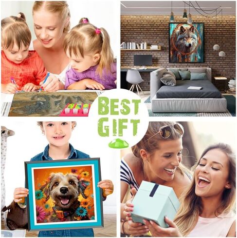 Kaliosy 5D Diamond Art Kits for Adults Deer by Number Kits, Diamond Painting Art Snow Scenery DIY Full Drill Crystal Craft Cross Stitch Embroidery Decoration (12x16 inch) 30x40 cm in Kuwait