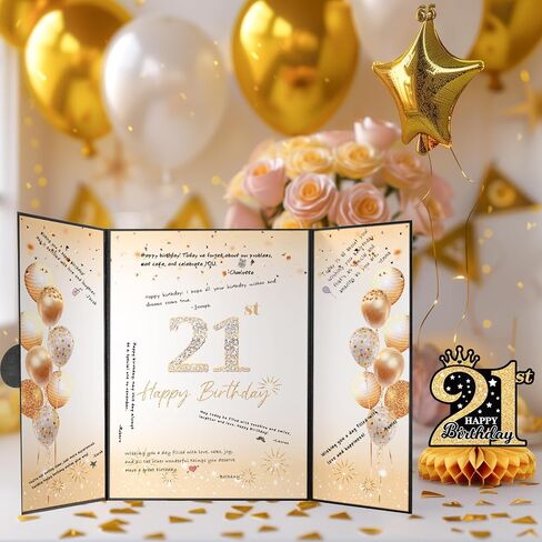 Black Gold 80th Birthday Decorations, 80th Birthday Guest Book Alternative, 80th Birthday Party Decorations, 80th Birthday Party Supplies, 80 Year Old Birthday Gifts for Women Men in Saudi Arabia