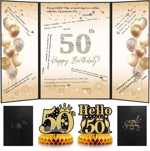 Black Gold 80th Birthday Decorations, 80th Birthday Guest Book Alternative, 80th Birthday Party Decorations, 80th Birthday Party Supplies, 80 Year Old Birthday Gifts for Women Men in Saudi Arabia