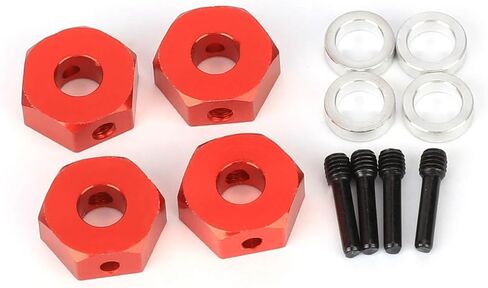 SCX10 Hex 12MM Hub Hex Screw Shaft Wheel Spacer Hex Adapter for Axial SCX10III SCX10 Pro Capra 1.9 UTB Upgrade Parts 1/10 RC Crawler in Saudi Arabia