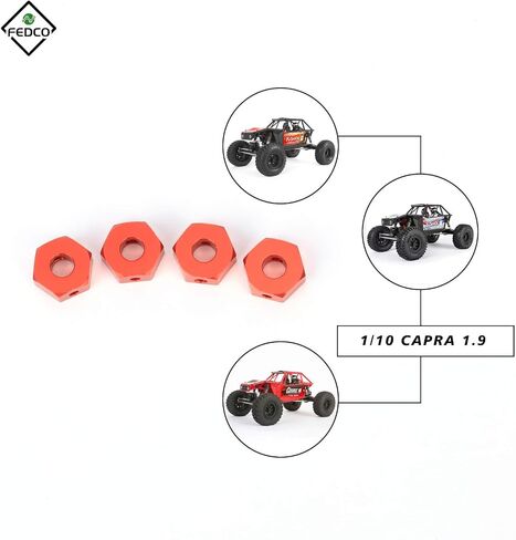SCX10 Hex 12MM Hub Hex Screw Shaft Wheel Spacer Hex Adapter for Axial SCX10III SCX10 Pro Capra 1.9 UTB Upgrade Parts 1/10 RC Crawler in Saudi Arabia