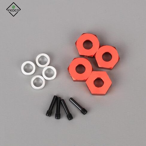 SCX10 Hex 12MM Hub Hex Screw Shaft Wheel Spacer Hex Adapter for Axial SCX10III SCX10 Pro Capra 1.9 UTB Upgrade Parts 1/10 RC Crawler in Saudi Arabia