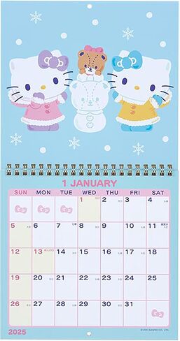 Sanrio 452548 2025 Cinnamoroll Wall Calendar M in Saudi Arabia