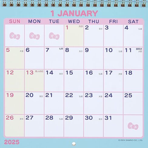 Sanrio 452548 2025 Cinnamoroll Wall Calendar M in Saudi Arabia