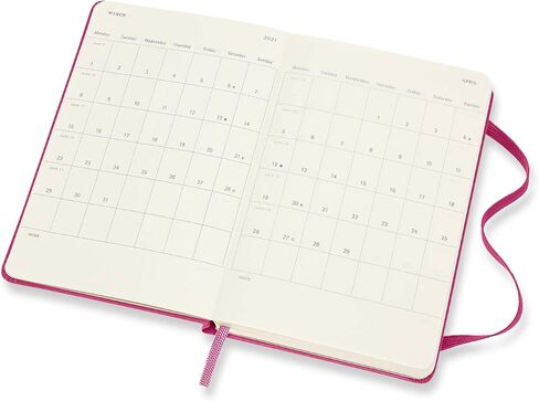 Moleskine 18 Month 2020-2021 Weekly Planner, Hard Cover, Pocket (3.5" x 5.5") Bougainvillea Pink in Saudi Arabia