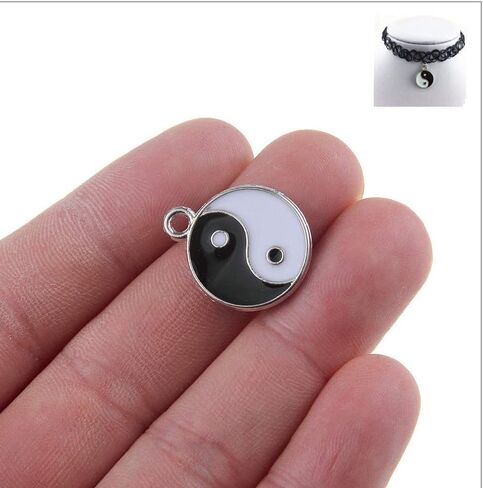 10 قطعة تاي تشي يين يانغ با غوا سحر المينا قلادة عقد دي اي واي سوار صنع الاكسسوارات الحرفية in Kuwait