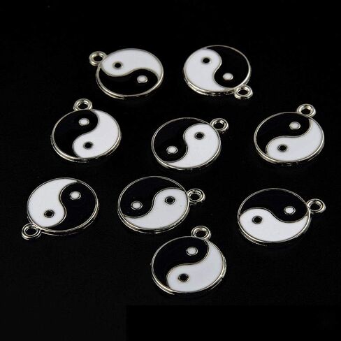 10 قطعة تاي تشي يين يانغ با غوا سحر المينا قلادة عقد دي اي واي سوار صنع الاكسسوارات الحرفية in Kuwait