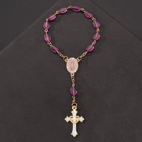 60 قطعة/30 مجموعة مستلزمات صناعة المسبحة طقم ميدالية صليب ومركز ميلاغروسا حلية معدنية صورة المينا فيرجن دي غوادالوبي سان بينيتو قلادة صليب in Kuwait